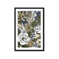 Picture of Detailed Floral in Color  _GroupedProduct_Rectangle_Portrait_Framed_Matted_