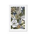 Picture of Detailed Floral in Color  _GroupedProduct_Rectangle_Portrait_Framed_Matted_