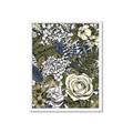 Picture of Detailed Floral in Color  _GroupedProduct_Rectangle_Portrait_Framed_Matted_