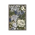 Picture of Detailed Floral in Color  _GroupedProduct_Rectangle_Portrait_Framed_Matted_