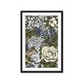 Picture of Detailed Floral in Color  _GroupedProduct_Rectangle_Portrait_Framed_Matted_
