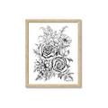 Picture of Sketched Flower I _GroupedProduct_Rectangle_Portrait_Framed_Matted_