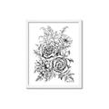Picture of Sketched Flower I _GroupedProduct_Rectangle_Portrait_Framed_Matted_