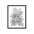 Picture of Sketched Flower I _GroupedProduct_Rectangle_Portrait_Framed_Matted_