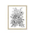 Picture of Sketched Flower I _GroupedProduct_Rectangle_Portrait_Framed_Matted_