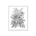 Picture of Sketched Flower I _GroupedProduct_Rectangle_Portrait_Framed_Matted_