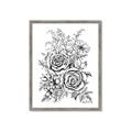 Picture of Sketched Flower I _GroupedProduct_Rectangle_Portrait_Framed_Matted_