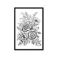 Picture of Sketched Flower I _GroupedProduct_Rectangle_Portrait_Framed_Matted_