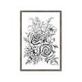 Picture of Sketched Flower I _GroupedProduct_Rectangle_Portrait_Framed_Matted_