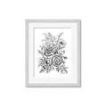 Picture of Sketched Flower I _GroupedProduct_Rectangle_Portrait_Framed_Matted_