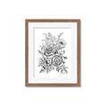 Picture of Sketched Flower I _GroupedProduct_Rectangle_Portrait_Framed_Matted_