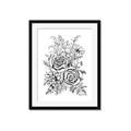 Picture of Sketched Flower I _GroupedProduct_Rectangle_Portrait_Framed_Matted_
