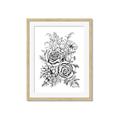 Picture of Sketched Flower I _GroupedProduct_Rectangle_Portrait_Framed_Matted_
