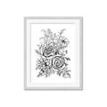 Picture of Sketched Flower I _GroupedProduct_Rectangle_Portrait_Framed_Matted_