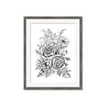 Picture of Sketched Flower I _GroupedProduct_Rectangle_Portrait_Framed_Matted_
