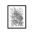 Picture of Sketched Flower II  _GroupedProduct_Rectangle_Portrait_Framed_Matted_