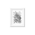 Picture of Sketched Flower II  _GroupedProduct_Rectangle_Portrait_Framed_Matted_