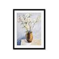 Picture of Copper Floral Pot _GroupedProduct_Rectangle_Portrait_Framed_Matted_