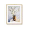 Picture of Copper Floral Pot _GroupedProduct_Rectangle_Portrait_Framed_Matted_