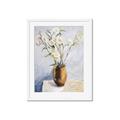 Picture of Copper Floral Pot _GroupedProduct_Rectangle_Portrait_Framed_Matted_