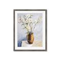 Picture of Copper Floral Pot _GroupedProduct_Rectangle_Portrait_Framed_Matted_