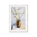 Picture of Copper Floral Pot _GroupedProduct_Rectangle_Portrait_Framed_Matted_
