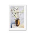 Picture of Copper Floral Pot _GroupedProduct_Rectangle_Portrait_Framed_Matted_