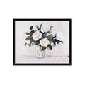 Picture of White Roses _GroupedProduct_Rectangle_Landscape_Framed_Matted_