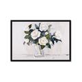 Picture of White Roses _GroupedProduct_Rectangle_Landscape_Framed_Matted_