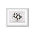 Picture of White Roses _GroupedProduct_Rectangle_Landscape_Framed_Matted_