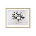 Picture of White Roses _GroupedProduct_Rectangle_Landscape_Framed_Matted_