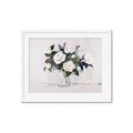 Picture of White Roses _GroupedProduct_Rectangle_Landscape_Framed_Matted_