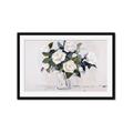 Picture of White Roses _GroupedProduct_Rectangle_Landscape_Framed_Matted_