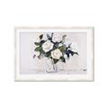 Picture of White Roses _GroupedProduct_Rectangle_Landscape_Framed_Matted_