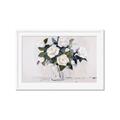 Picture of White Roses _GroupedProduct_Rectangle_Landscape_Framed_Matted_