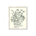 Picture of Drawn Florals I  _GroupedProduct_Rectangle_Portrait_Framed_Matted_