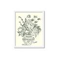Picture of Drawn Florals I  _GroupedProduct_Rectangle_Portrait_Framed_Matted_