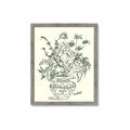 Picture of Drawn Florals I  _GroupedProduct_Rectangle_Portrait_Framed_Matted_