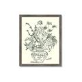 Picture of Drawn Florals I  _GroupedProduct_Rectangle_Portrait_Framed_Matted_