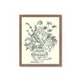 Picture of Drawn Florals I  _GroupedProduct_Rectangle_Portrait_Framed_Matted_