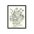 Picture of Drawn Florals I  _GroupedProduct_Rectangle_Portrait_Framed_Matted_