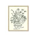 Picture of Drawn Florals I  _GroupedProduct_Rectangle_Portrait_Framed_Matted_