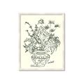 Picture of Drawn Florals I  _GroupedProduct_Rectangle_Portrait_Framed_Matted_