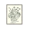 Picture of Drawn Florals I  _GroupedProduct_Rectangle_Portrait_Framed_Matted_