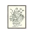 Picture of Drawn Florals I  _GroupedProduct_Rectangle_Portrait_Framed_Matted_