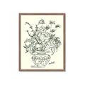 Picture of Drawn Florals I  _GroupedProduct_Rectangle_Portrait_Framed_Matted_