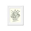 Picture of Drawn Florals I  _GroupedProduct_Rectangle_Portrait_Framed_Matted_