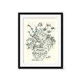 Picture of Drawn Florals I  _GroupedProduct_Rectangle_Portrait_Framed_Matted_