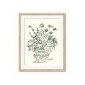 Picture of Drawn Florals I  _GroupedProduct_Rectangle_Portrait_Framed_Matted_