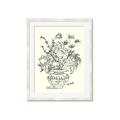 Picture of Drawn Florals I  _GroupedProduct_Rectangle_Portrait_Framed_Matted_